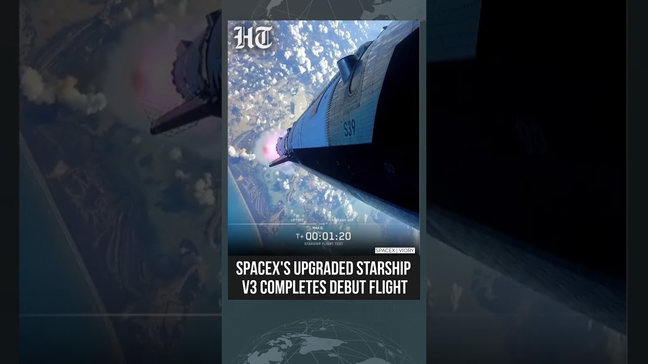 SpaceX's Upgraded Starship V3 Completes Debut Flight with Explosive Indian Ocean Landing